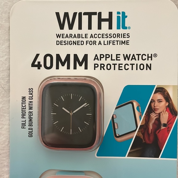 With It Apple Watch 40 MM set of THREE guards with glass - Picture 2 of 5